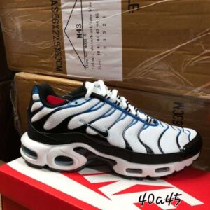 Nike Air Max Plus TN Requin Blanc Bleu Noir