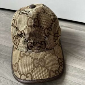 Gucci GG Supreme Baseball Cap Beige/Ebony