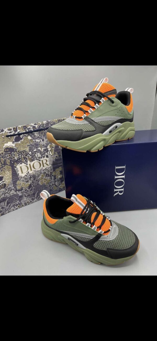 Dior B22 Sneaker “Khaki / Orange”