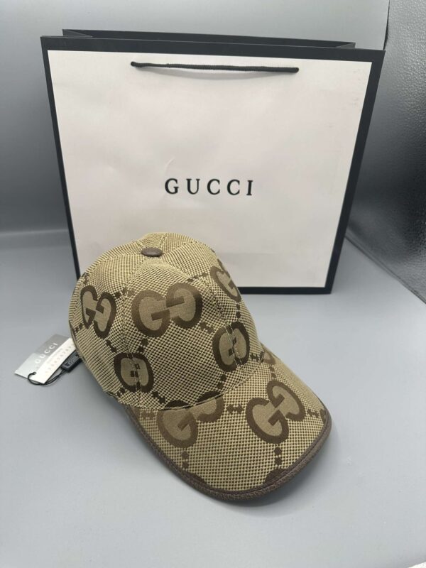 Gucci Jumbo GG Baseball Cap Beige/Brown