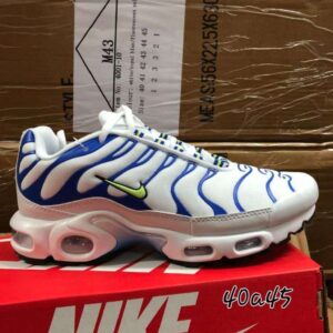 Nike Air Max Plus TN Blanc Bleu Volt