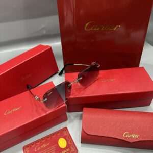 Lunettes Cartier Sans Monture Verres Violets
