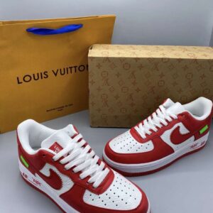 Nike Air Force 1 x Louis Vuitton Red White