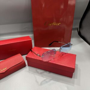 Lunettes Cartier Sans Monture Verres Bleus