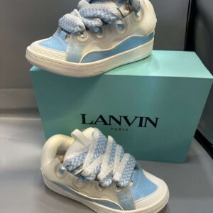 Lanvin Curb Sneakers Bleu Clair